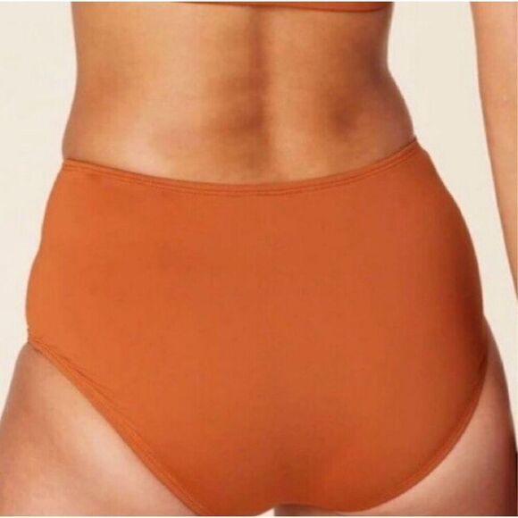 NWOT Andie High Waist Bikini Swim Bottom in Cinnamon Brown Women’s XS beach - Picture 2 of 8